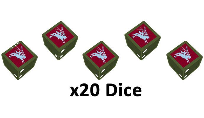 Flames of War: British: 6th Airborne Division Dice Set (x20)