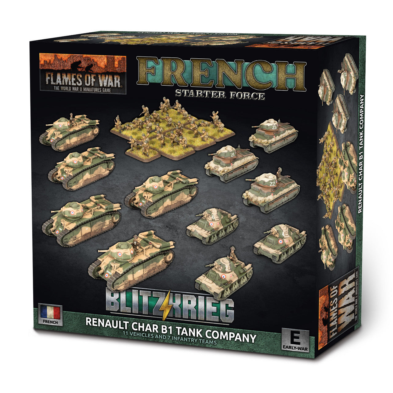 Flames of War: French: Char B1 bis Combat Company (plastic)