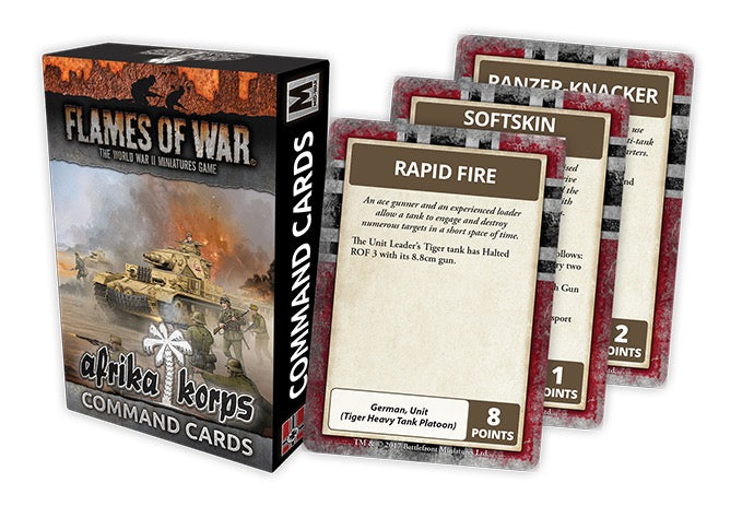 Flames of War: Afrika Korps: Command Cards