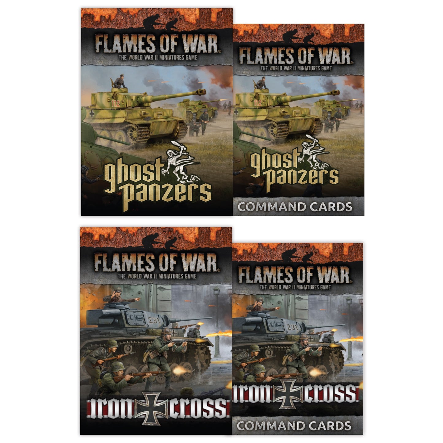 Flames of War: German Eastern Front Unit & Command Cards Bundle