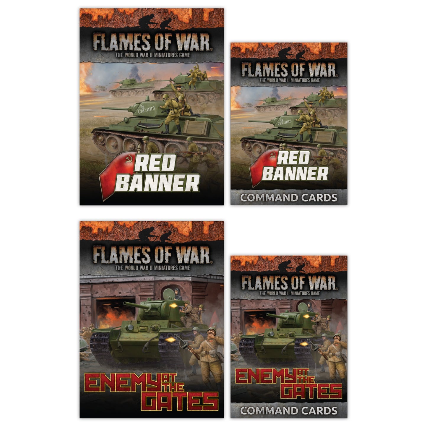Flames of War: Soviet Eastern Front Unit & Command Cards Bundle