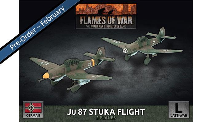 Flames of War: German: Ju 87 Stuka Flight (x2 Plastic)