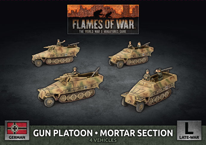 Flames of War: German: Sd Kfz 251 Platoon (x4 Plastic)