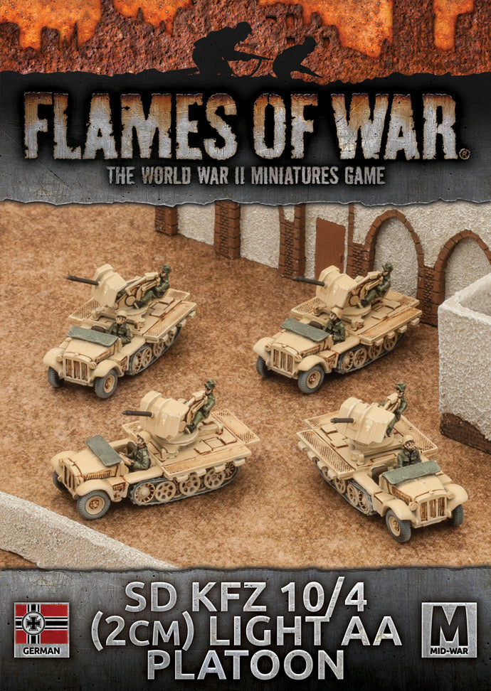 Flames of War: German: Sd Kfz 10/4 (2cm) Light AA Platoon