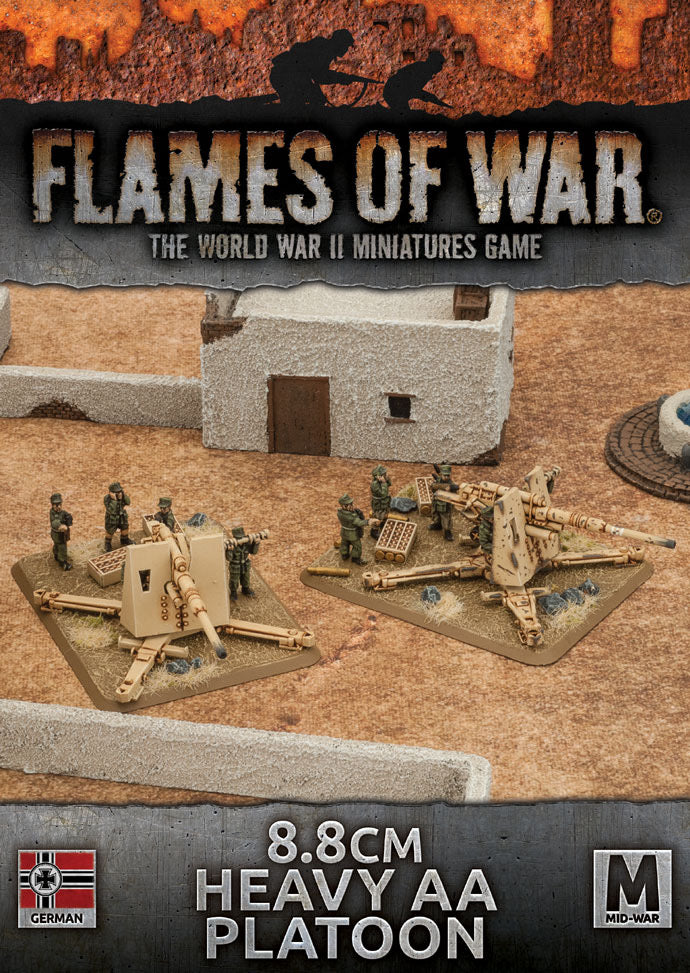 Flames of War: German: 8.8cm Heavy AA Platoon (Plastic)