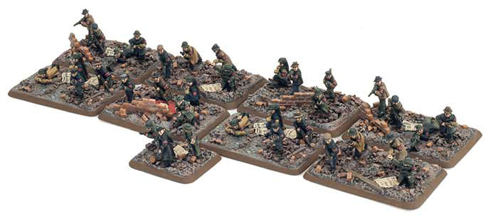 Flames of War: German: Volksturm Platoon (38 Figures)