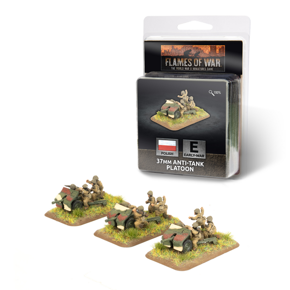 Flames of War Polish 37mm Anti-tank Platoon BFPL511 product image