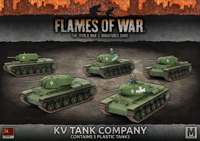 Flames of War: Soviets: KV-1/1s Tank Company (x5 Plastic)