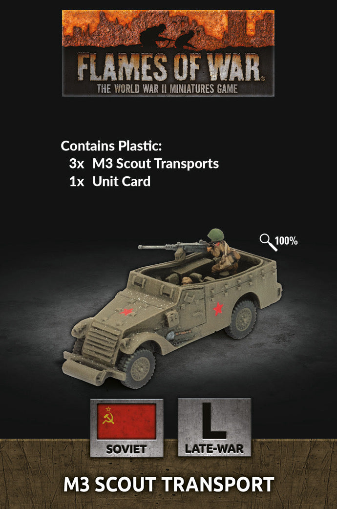 Flames of War: Soviet: M3 Scout Transport (x3)