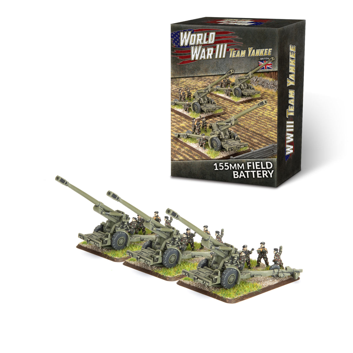 WWIII: British: 155mm Field Battery (x3 guns)