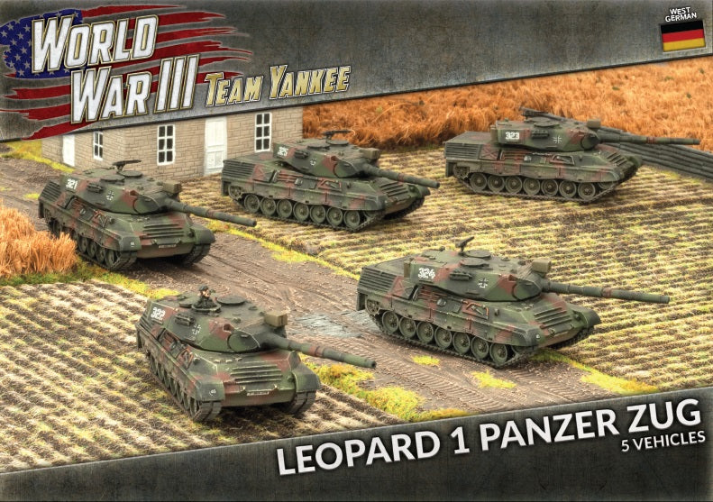 WWIII: West German: Leopard 1 Panzer Zug (Plastic)