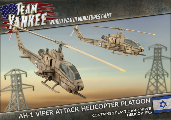 WWIII: Israeli: AH-1 Cobra Attack Helicopter Platoon (x2 Plastic)