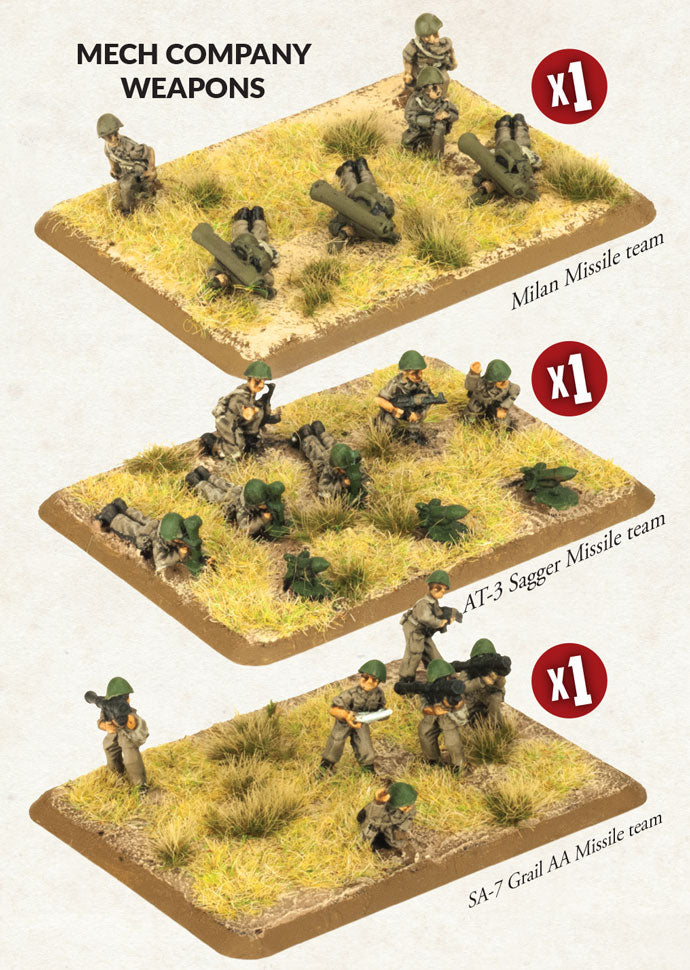WWIII: Iraqi: Mech Weapons Platoon (x14 figs)