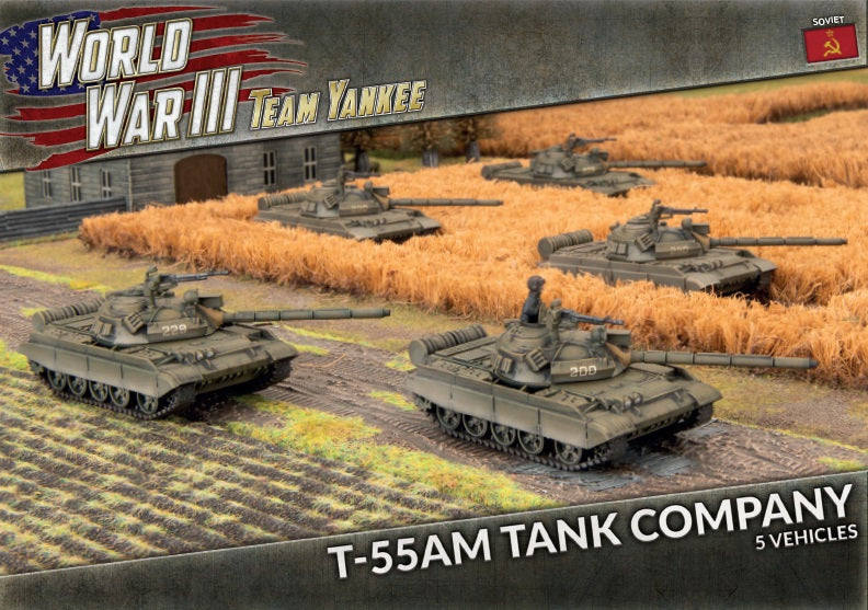 WWIII: Soviet: T-55AM Tank Company (x5 Plastic)