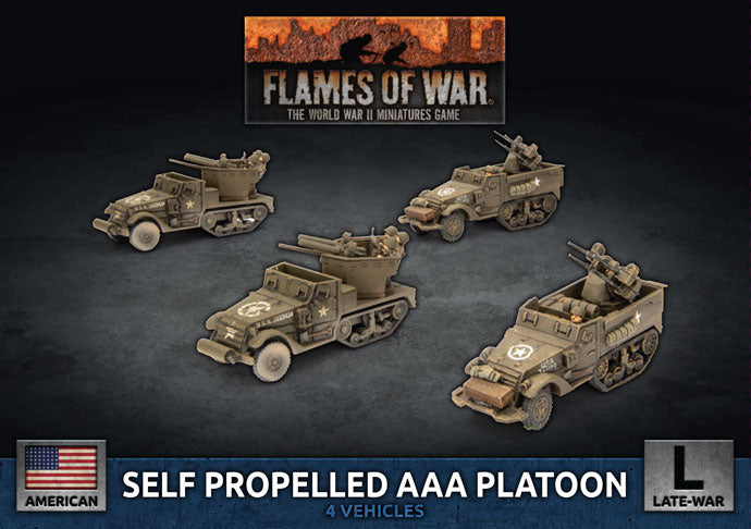 Flames of War: Americans: Self Propelled M15/M16 GMC AAA Platoon (x4)