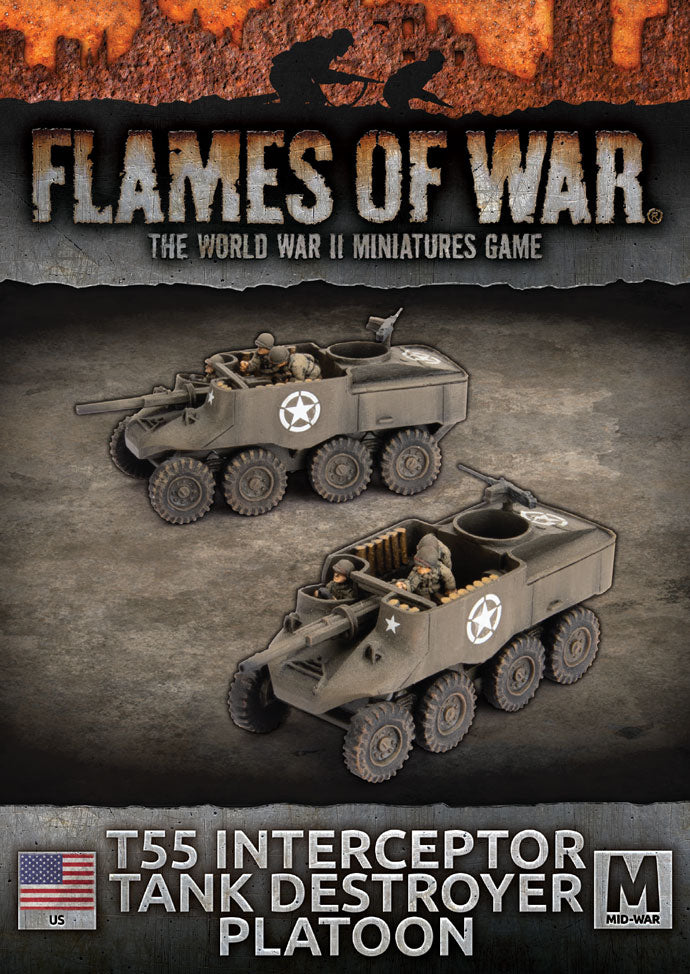 Flames of War: American: T55 GMC Interceptor (x2)