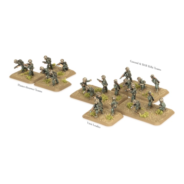 Flames of War: Marine Engineer Assault Section (x21 figures)
