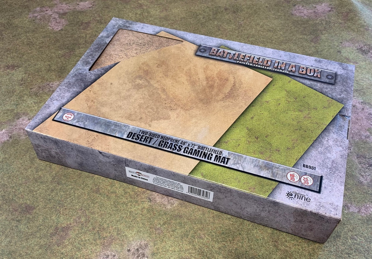 Battlefield in a Box: Gaming Mat - Desert / Grass 72\ x 48\""