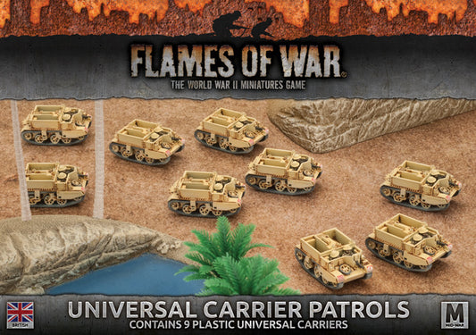 Flames of War: British: Universal Carrier Patrols (Plastic)