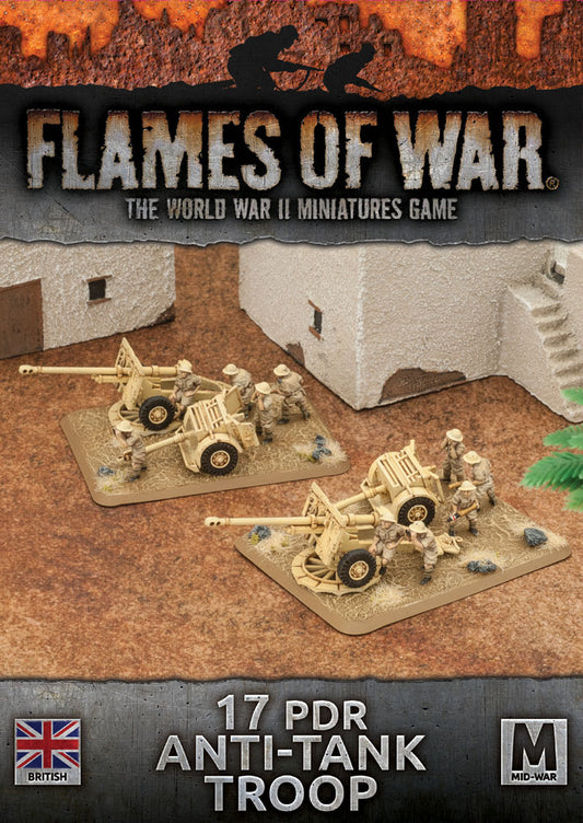 Flames of War: British: 17/25pdr Anti-Tank Troop (Plastic)