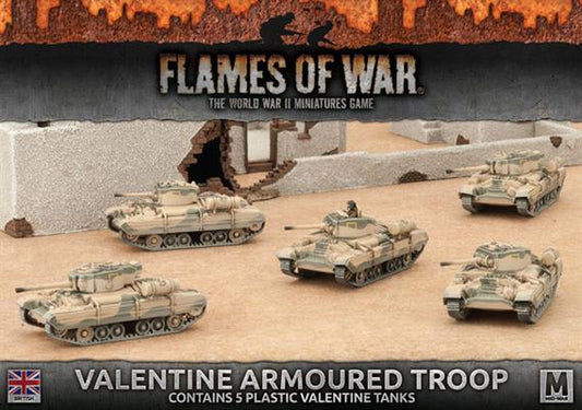 Flames of War: British: Valentine Armoured Troop (Plastic)