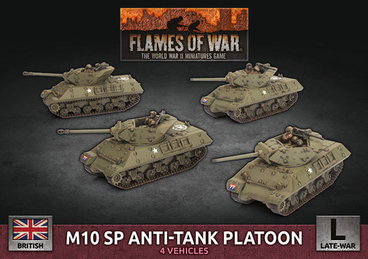 Flames of War: British: M10 SP Anti-Tank Troop (x4 Plastic)
