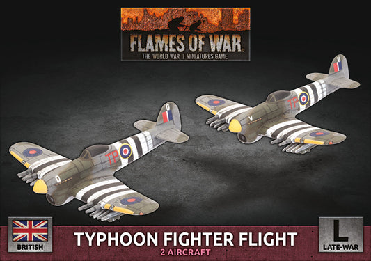 Flames of War: British: Typhoon Fighter-Bomber Flight (x2 Plastic)