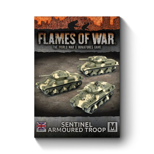 Flames of War: British: Sentinel Armoured Troop (x3)
