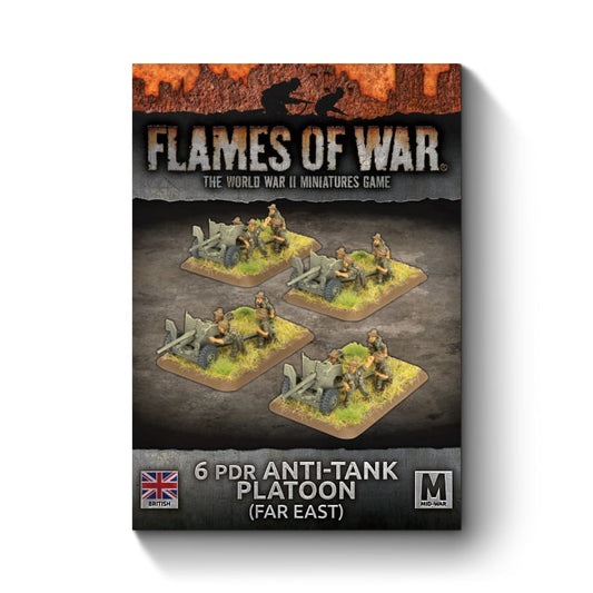 Flames of War: British: 6pdr Anti-tank Platoon (Far East) (x4)