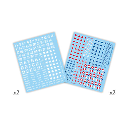 Flames of War: French: Decals (x4)