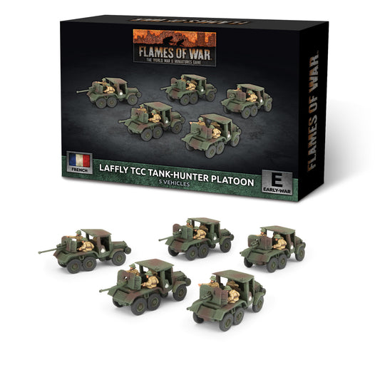 Flames of War: French: Laffly W15 TCC SP Anti-tank Platoon (x5)