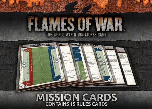 Flames of War: Flames Of War Mission Cards