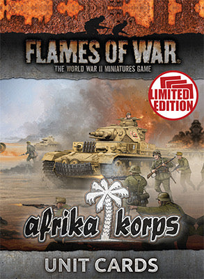 Flames of War: Afrika Korps Unit Cards