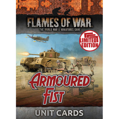 Flames of War: Armoured Fist Unit Cards