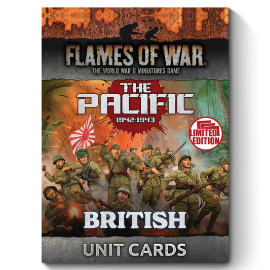Flames of War: British, Australian & Indian MW Unit Card Pack (x55 Cards)