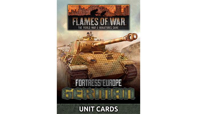 Flames of War: German Unit Cards (Late War x49 cards)