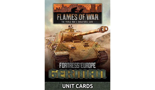 Flames of War: German Unit Cards (Late War x49 cards)