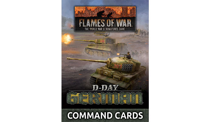 Flames of War: Germans: \D-Day German\" Command Cards (x50 cards)"