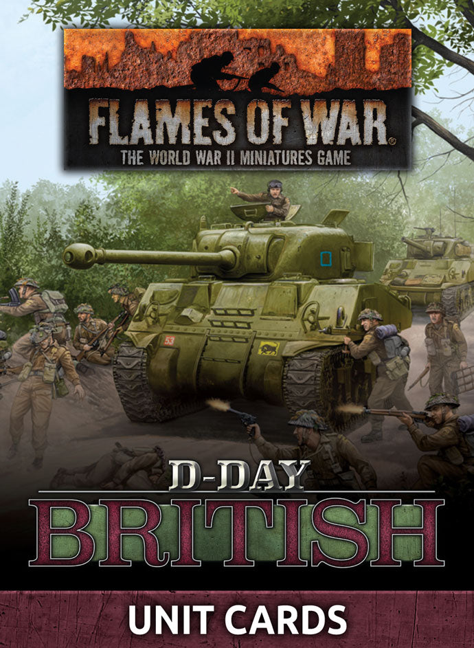 Flames of War: British: \D-Day British\" Unit Card Pack (66 cards)"