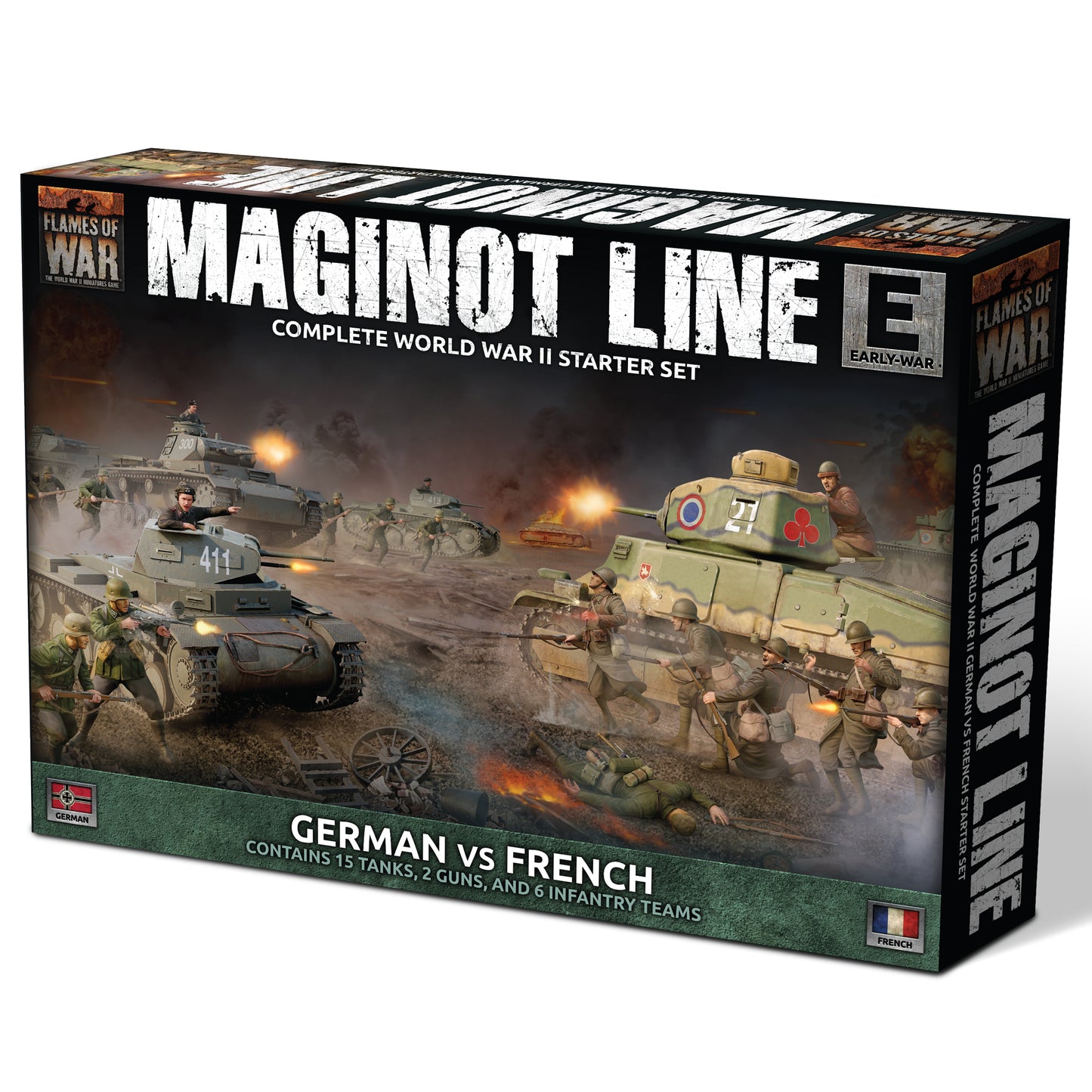 PREORDER - Flames of War: Early War: Maginot Line - German vs French Starter Set (Plastic)