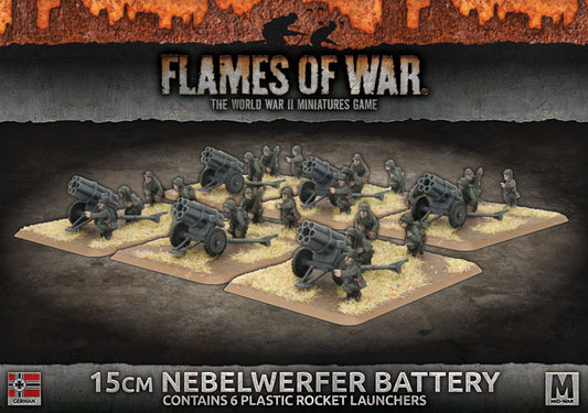 Flames of War: German: 15cm Rocket Launcher Battery (x6 Plastic)
