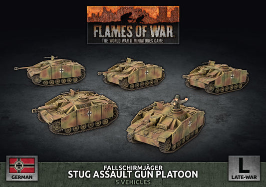 Flames of War: German: StuG (Late) Assault Gun Platoon (x5 Plastic)