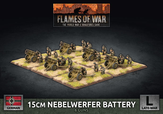 Flames of War: German: 15cm Rocket Launcher Battery (x6 Plastic)