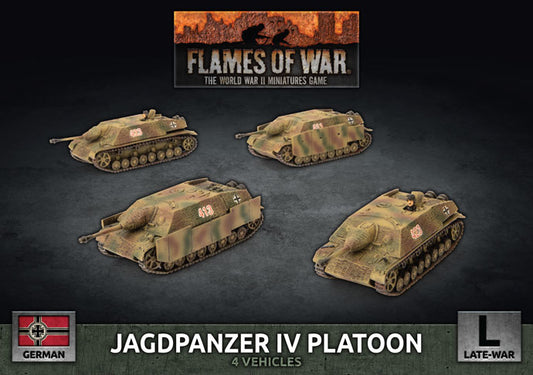 Flames of War: German: Jagdpanzer IV Tank-Hunter Platoon (x4)
