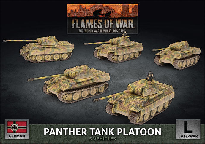 Flames of War: German: Panther A (Early) (x5 Plastic)