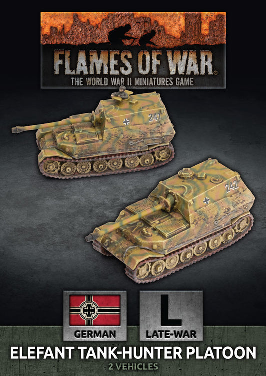 Flames of War: German: Elefant Tank-Hunter Platoon (x2)