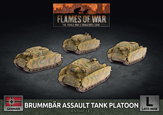 Flames of War: German: Brummbar Assault Tank Platoon (x4)