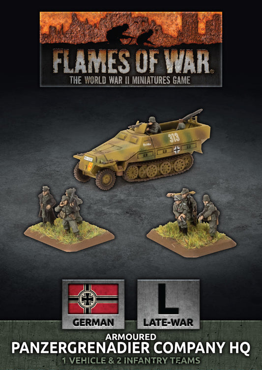 Flames of War: German: Panzergrenadier Company HQ (Plastic)