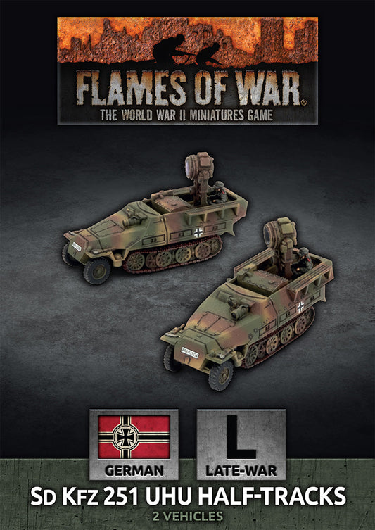 Flames of War: German: Sd Kfz 251 Uhu Half-tracks (x2)