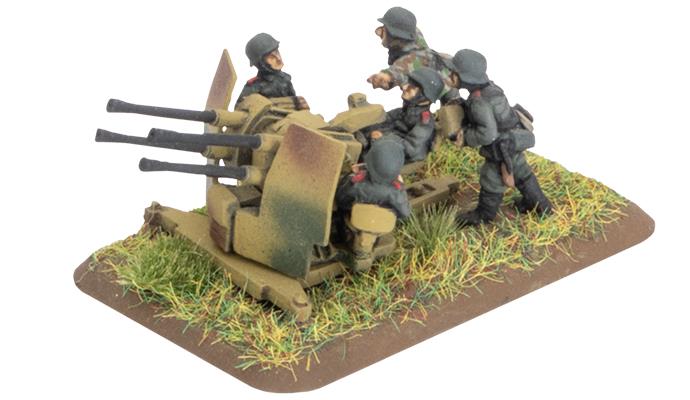 Flames of War: German: Quad 2cm AA Platoon (x3)